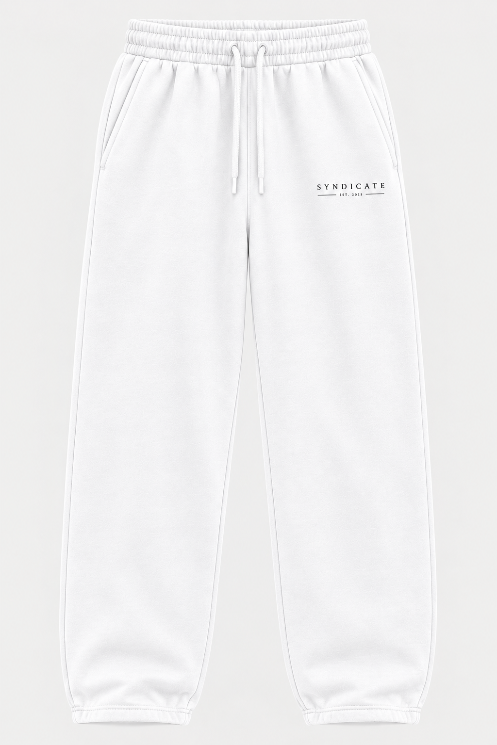 Syndicate classic white sweatpants
